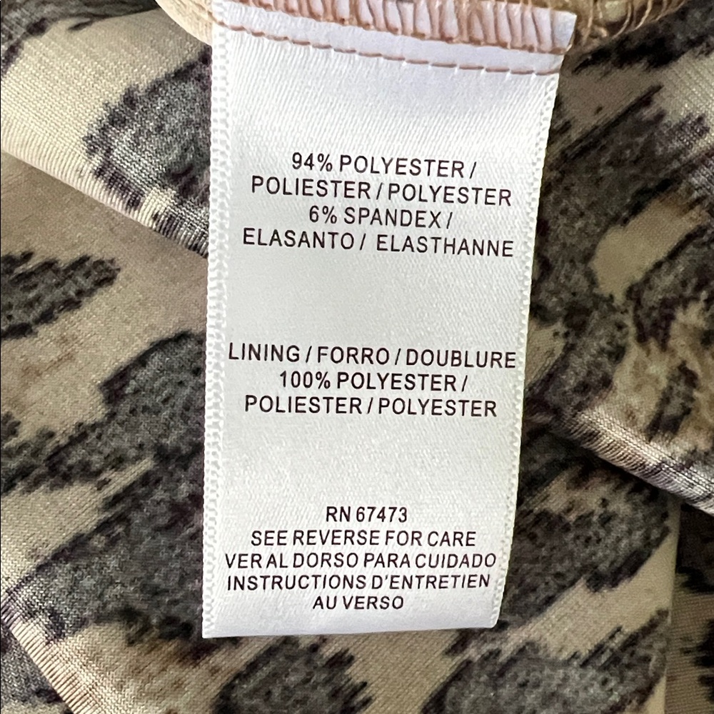 Taylor Black and Tan Animal Print Midi Maxi Dress - Picture 6 of 7